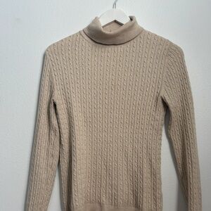 cotton blend turtleneck